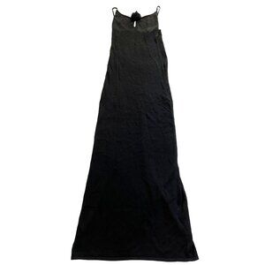 Maison Essentiele Knitted Maxi Dress in Black